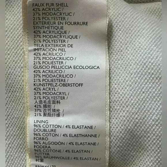 Anthropologie “Brenna” Faux Fur “Teddy” Short Coat In Cream Extra Small EUC! - Picture 14 of 16